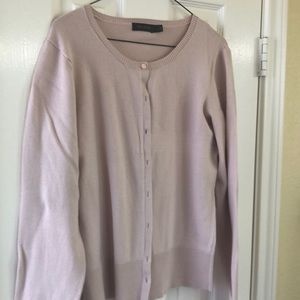 Light pink cardigan sweater